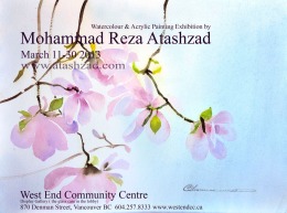 Atashzad Painting Exhibition at West End Community Centre